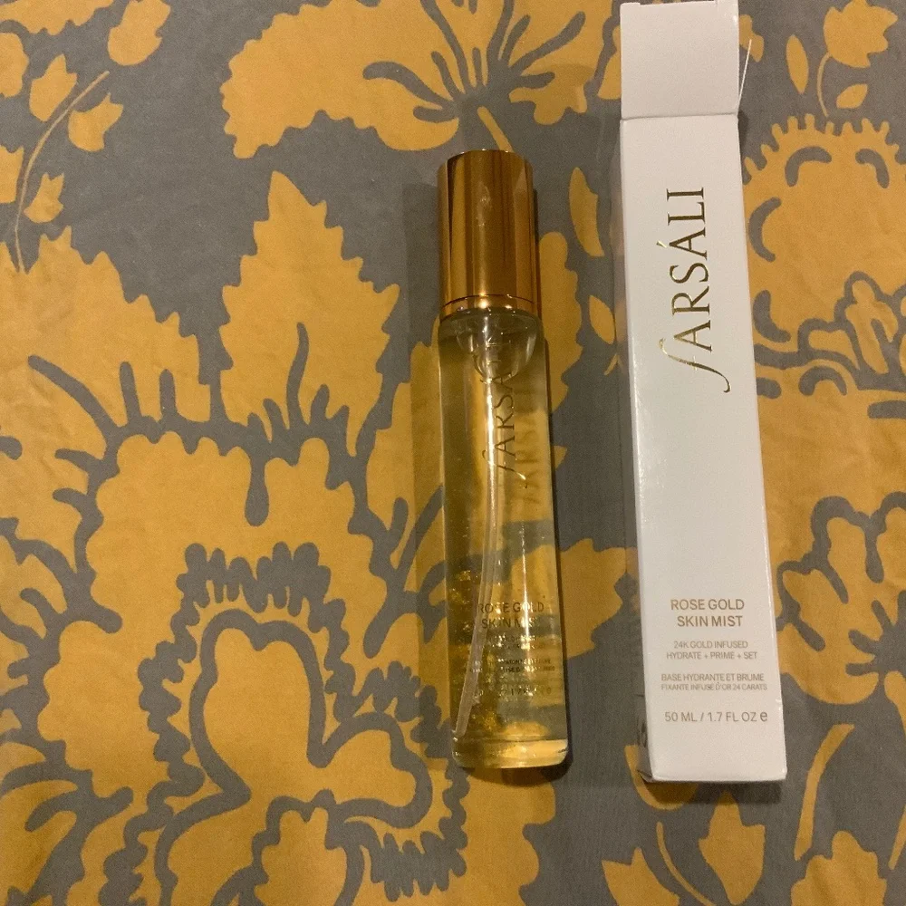 Farsali Rose Gold Skin Mist 24K Gold Infused Hydration 1.7oz / 50ml,BNIB, VHTF